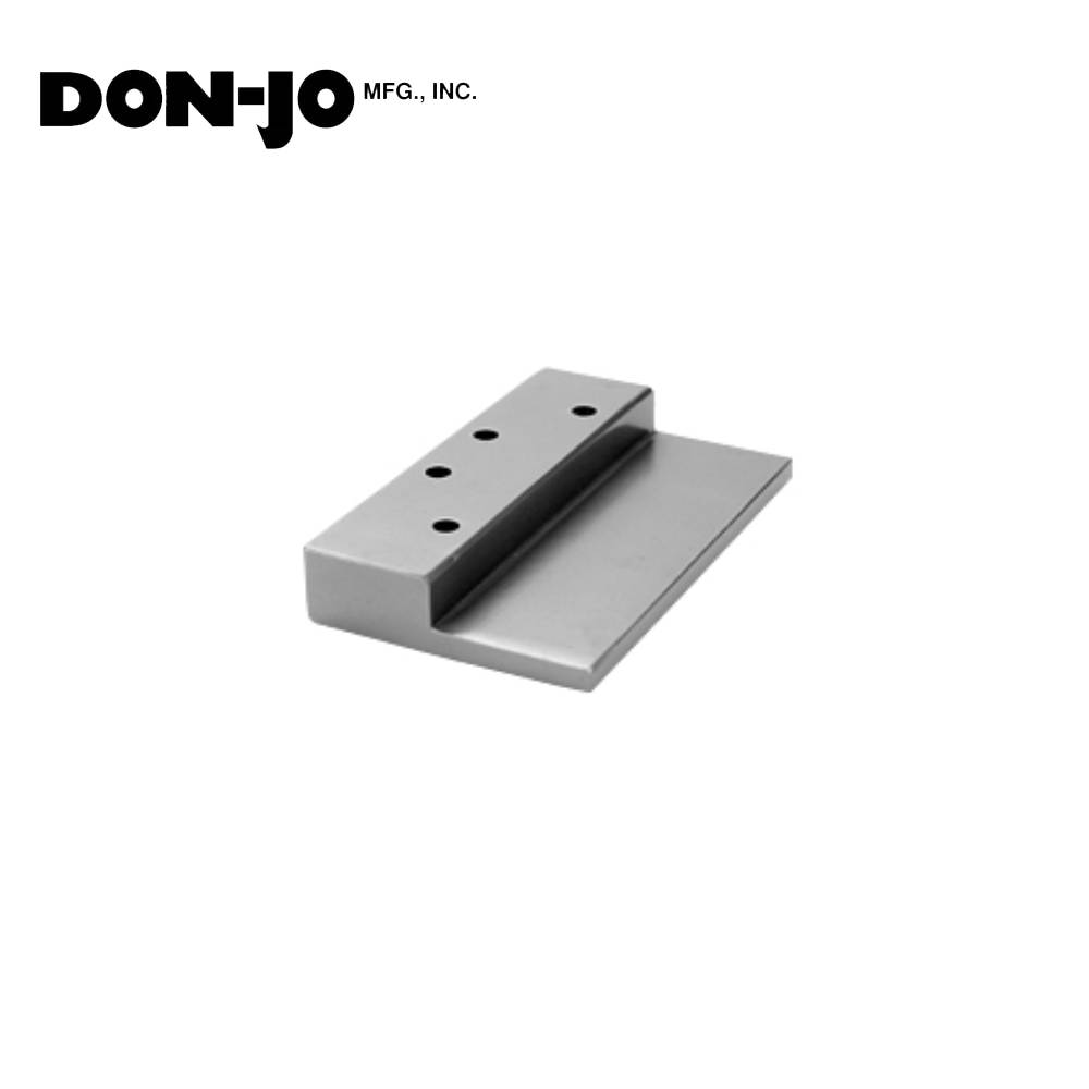 Don-Jo - 2050 - Mounting Bracket for Stop Mounted Hardware - 628 (Satin Aluminum Clear Anodized Finish)