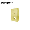 Don-Jo - 21-PB-CW - Wrap Around Plate 22 Gauge Steel 9 Height and 5-1/8 Width with 2-3/8 Backset - PB (Bright Brass Finish-605)