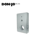 Don-Jo - 21-S-CW - Wrap Around Plate 22 Gauge Steel 9 Height and 5-1/8 Width with 2-3/8 Backset - S (Satin Stainless Steel Finish-630)