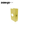 Don-Jo - 212-PB-CW - Wrap Around Plate 22 Gauge Steel 9 Height and 4-1/4 Width with 2-3/4 Backset - PB (Bright Brass Finish-605)