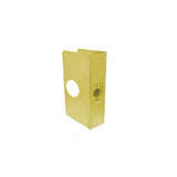 Don-Jo - 212C-PB-CW - Wrap Around Plate 22 Gauge Steel 9 Height and 4-1/4 Width with 2-3/8 Backset - PB (Bright Brass Finish-605)