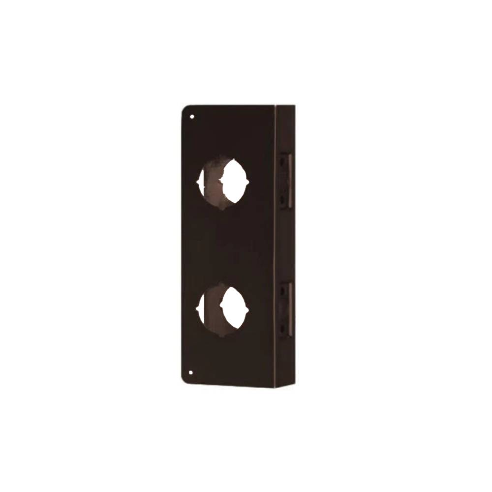 Don-Jo - 256-10B-CW - Wrap Around Plate for Double Locks 22 Gauge Steel 12 Height and 4 Width with 2-3/8 Backset - 10B (Oil Rubbed Bronze Finish-613)