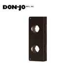 Don-Jo - 256-10B-CW - Wrap Around Plate for Double Locks 22 Gauge Steel 12 Height and 4 Width with 2-3/8 Backset - 10B (Oil Rubbed Bronze Finish-613)