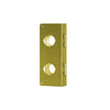 Don-Jo - 256-PB-CW - Wrap Around Plate for Double Locks 22 Gauge Steel 12 Height and 4 Width with 2-3/8 Backset - PB (Bright Brass Finish-605)