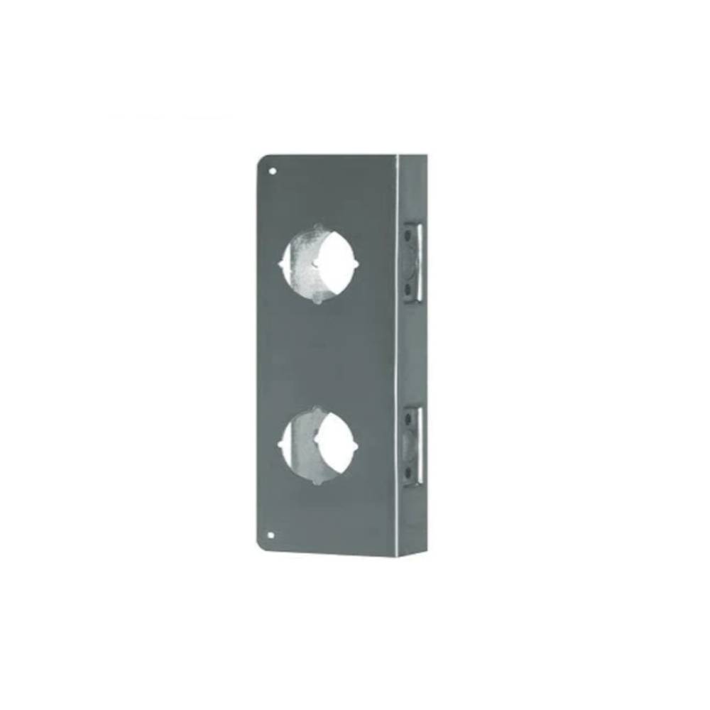 Don-Jo - 256-S-CW - Wrap Around Plate for Double Locks 22 Gauge Steel 12 Height and 4 Width with 2-3/8 Backset - S (Satin Stainless Steel Finish-630)