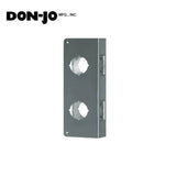 Don-Jo - 256-S-CW - Wrap Around Plate for Double Locks 22 Gauge Steel 12 Height and 4 Width with 2-3/8 Backset - S (Satin Stainless Steel Finish-630)