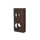 Don-Jo - 264-10B-CW - Wrap Around Plate for Double Locks 22 Gauge Steel 9 Height and 4 Width with 2-3/8 Backset - 10B (Oil Rubbed Bronze Finish-613)