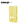 Don-Jo - 264-AB-CW - Wrap Around Plate for Double Locks 22 Gauge Steel 9 Height and 4 Width with 2-3/8 Backset - AB (Satin Brass Finish-609)