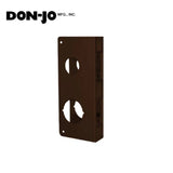 Don-Jo - 264-BZ-CW - Wrap Around Plate for Double Locks 22 Gauge Steel 9 Height and 4 Width with 2-3/8 Backset - BZ (Satin Bronze Finish-612)