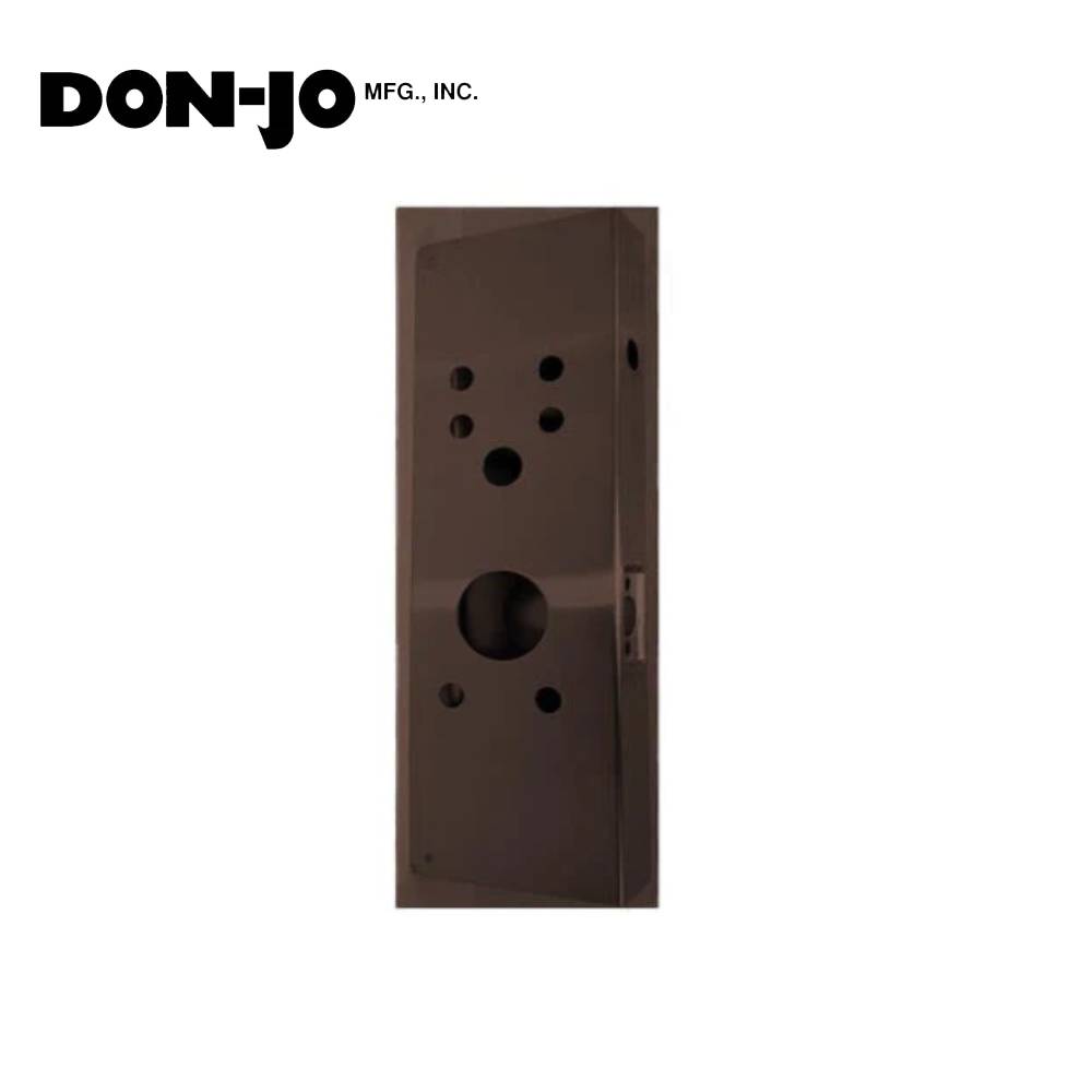 Don-Jo - 26AD-10B-CW - Wrap Around Plate 22 Gauge Steel 16-5/8 Height and 5-1/8 Width with 2-3/4 Backset - 10B (Oil Rubbed Bronze Finish-613)