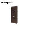 Don-Jo - 26CO-10B-CW - Wrap Around Plate 22 Gauge Steel 16-5/8 Height and 5-1/8 Width with 2-3/4 Backset - 10B (Oil Rubbed Bronze Finish-613)