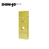 Don-Jo - 26CO-PB-CW - Wrap Around Plate 22 Gauge Steel 16-5/8 Height and 5-1/8 Width with 2-3/4 Backset - PB (Bright Brass Finish-605)