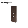 Don-Jo - 27-10B-CW - Wrap Around Plate 22 Gauge Steel 15 Height and 5-1/8 Width with 2-3/4 Backset - 10B (Oil Rubbed Bronze Finish-613)