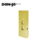 Don-Jo - 27-PB-CW - Wrap Around Plate 22 Gauge Steel 15 Height and 5-1/8 Width with 2-3/4 Backset - PB (Bright Brass Finish-605)