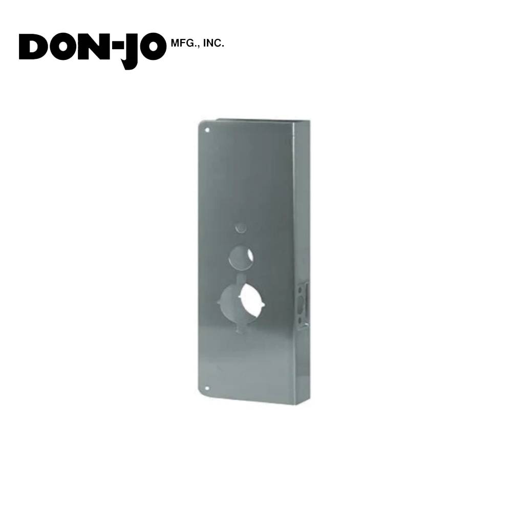 Don-Jo - 28-S-CW - Wrap Around Plate 22 Gauge Steel 15 Height and 5-1/8 Width with 2-3/4 Backset - S (Satin Stainless Steel Finish-630)