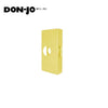 Don-Jo - 3-PB-CW - Wrap Around Plate 22 Gauge Steel 4-1/4 Width and 9 Height with 2-1/8 Hole for Cylindrical Lock - 2-3/8 Backset - PB (Bright Brass Finish-605)