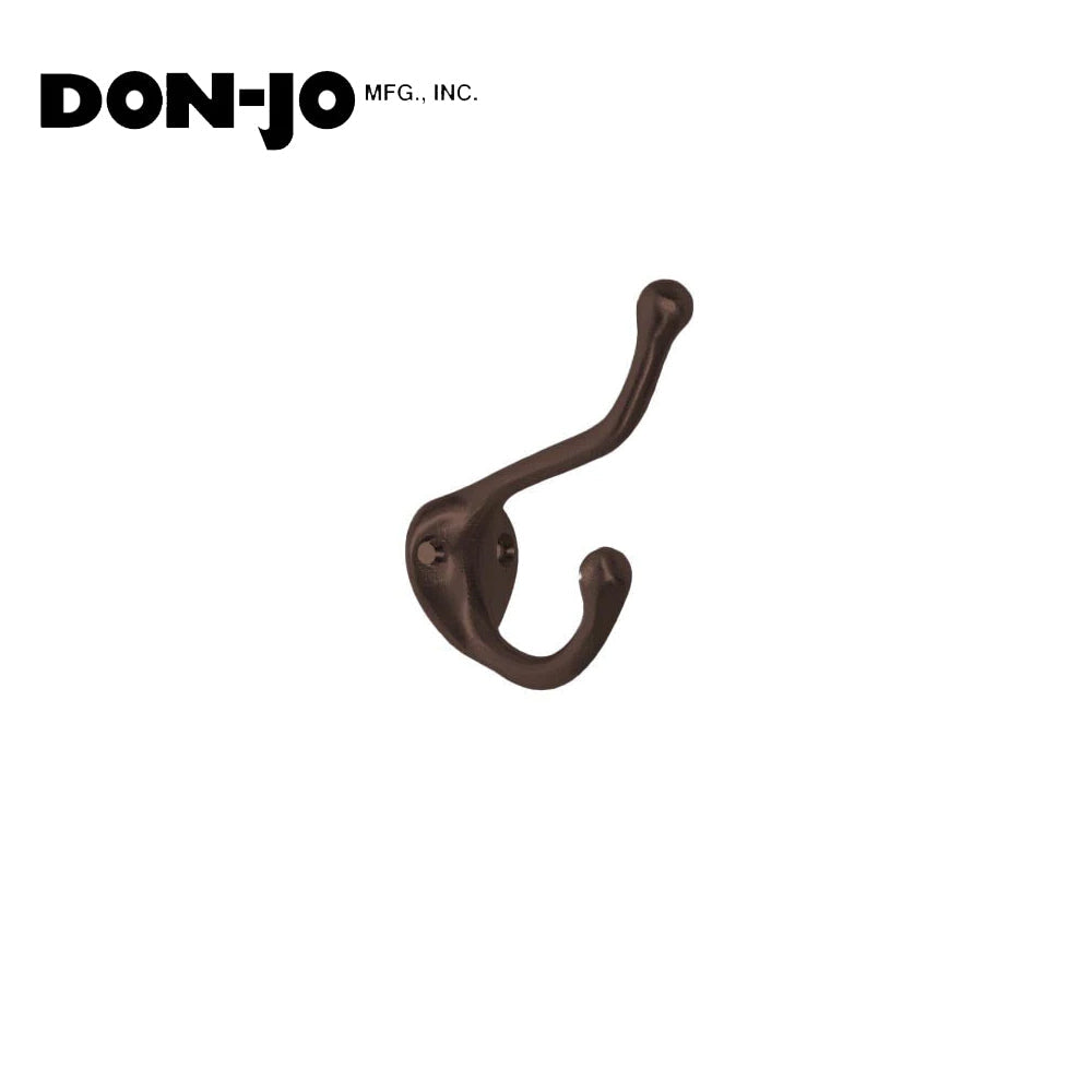 Don-Jo - 300-613 - Coat Hook Double Hook (Side by Side) - 613 (Oil Rubbed Bronze Finish)