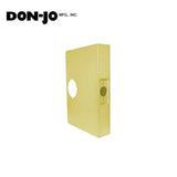 Don-Jo - 33-PB-CW - Wrap Around with 9 Height and 3-3/4 Backset - PB (Bright Brass Finish-605)