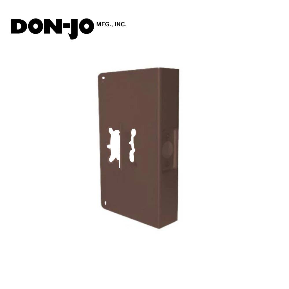 Don-Jo - 4-10B-2-CW - Wrap Around Plate 22 Gauge Steel 9 Height and 4-3/4 Width with 2-3/4 Backset - 10B (Oil Rubbed Bronze Finish-613)