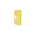 Don-Jo - 4-AB-CW - Wrap Around Plate 22 Gauge Steel 4-1/4 Width and 9 Height with 2-1/8 Hole for Cylindrical Lock - 2-3/8 Backset - AB (Satin Brass Finish-609)