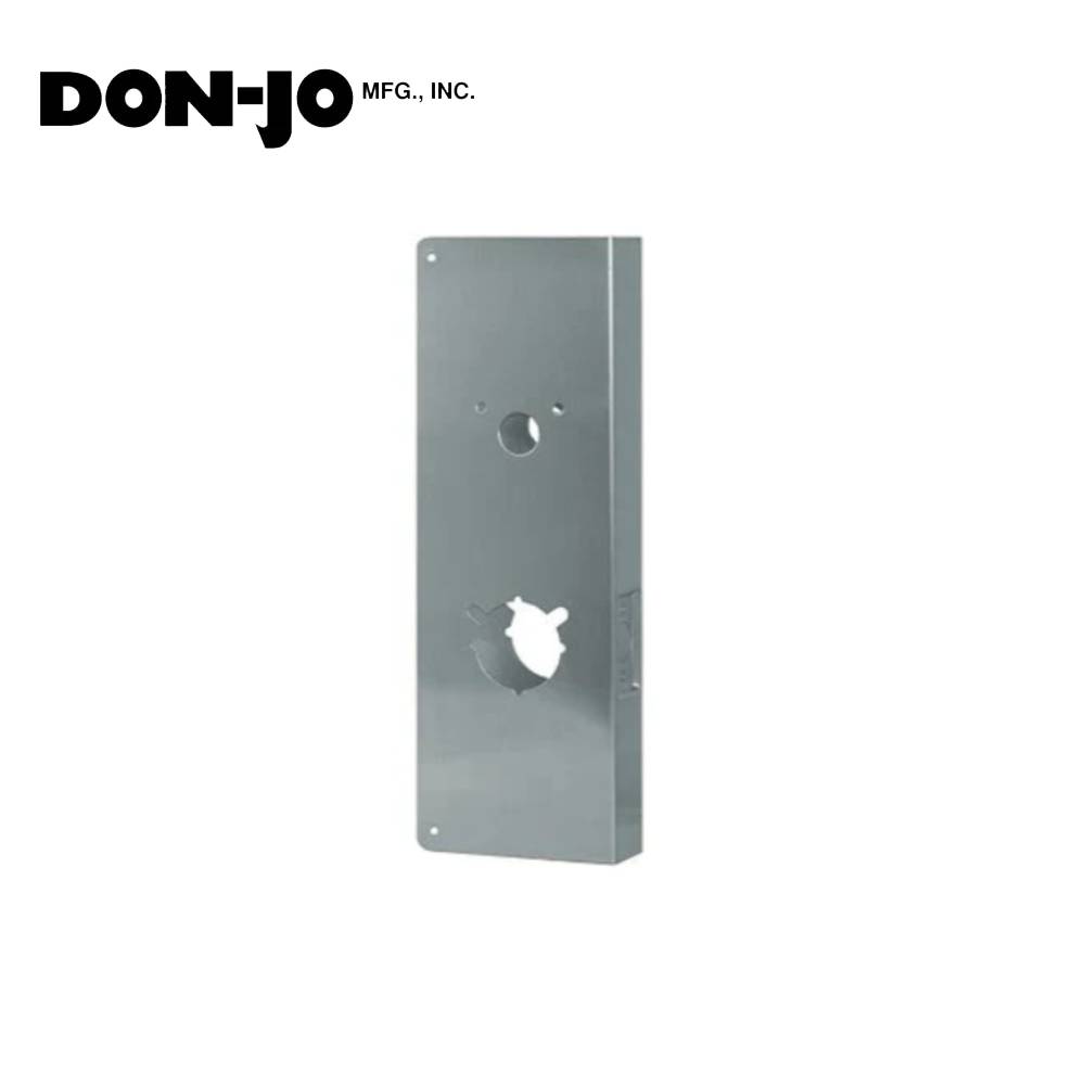 Don-Jo - 4000-2-S-CW - Wrap Around Plate 22 Gauge Steel 15 Height and 5-1/8 Width with 2-3/4 Backset - S (Satin Stainless Steel Finish-630)