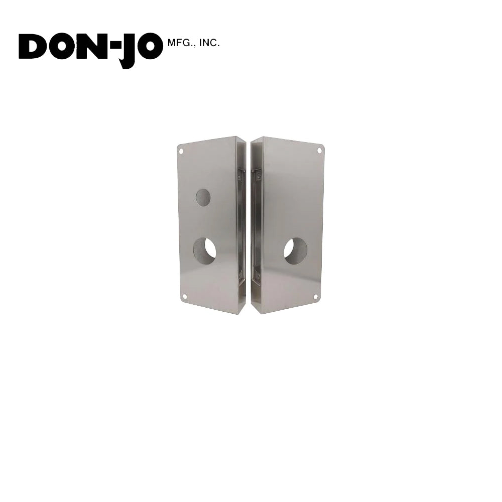 Don-Jo - 4020-RH-S-CW - Wrap Around Plate 22 Gauge Steel 12 Height and 5-1/8 Width with 2-3/4 Backset - S (Satin Stainless Steel Finish-630)