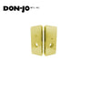 Don-Jo - 4020T-LHR-PB-CW - Wrap Around Plate 22 Gauge Steel 12" Height and 5-1/8" Width with 2-3/4" Backset - PB ((Bright Brass Finish-605)