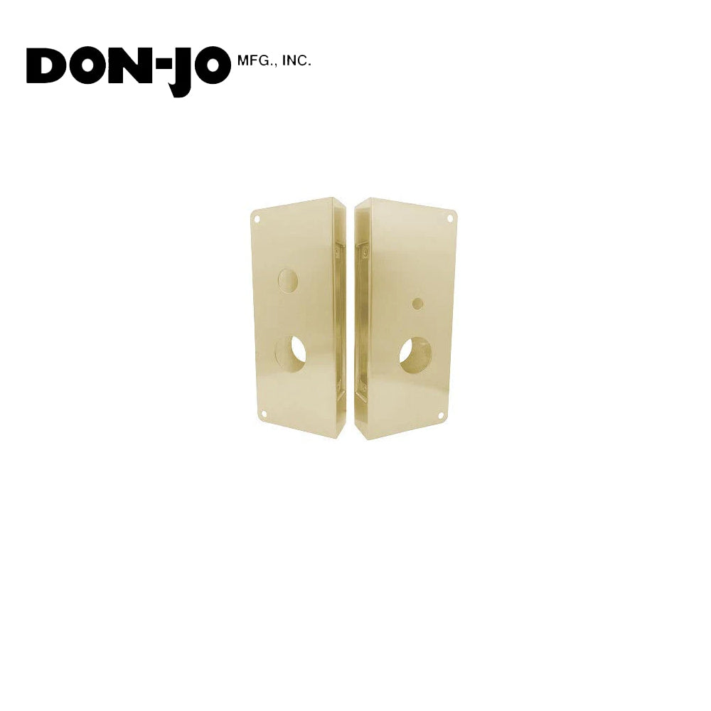 Don-Jo - 4020T-RHR-BZ-CW - Wrap Around Plate 22 Gauge Steel 12 Height and 5-1/8 Width with 2-3/4 Backset - BZ (Satin Bronze Finish-612)