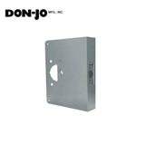 Don-Jo - 4500-S-CW - Wrap Around Plate 22 Gauge Steel 9 Height and 4-3/4 Width with 2-3/4 Backset - S (Satin Stainless Steel Finish-630)