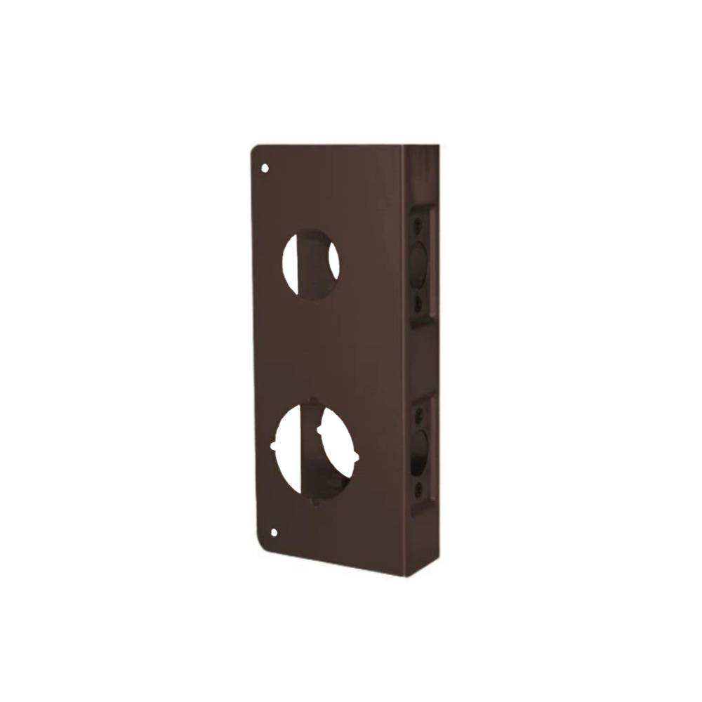 Don-Jo - 481-10B-CW - Wrap Around Plate for Double Locks 22 Gauge Steel 9 Height and 4-1/4 Width with 2-3/4 Backset - 10B (Oil Rubbed Bronze Finish-613)