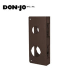 Don-Jo - 481-10B-CW - Wrap Around Plate for Double Locks 22 Gauge Steel 9 Height and 4-1/4 Width with 2-3/4 Backset - 10B (Oil Rubbed Bronze Finish-613)