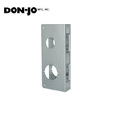 Don-Jo - 481-S-CW - Wrap Around Plate for Double Locks 22 Gauge Steel 9 Height and 4-1/4 Width with 2-3/4 Backset - S (Satin Stainless Steel Finish-630)