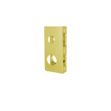 Don-Jo - 486-PB-CW - Wrap Around Plate 22 Gauge Steel 12 Height and 4-1/2 Width with 6 CTC - PB (Bright Brass Finish-605)