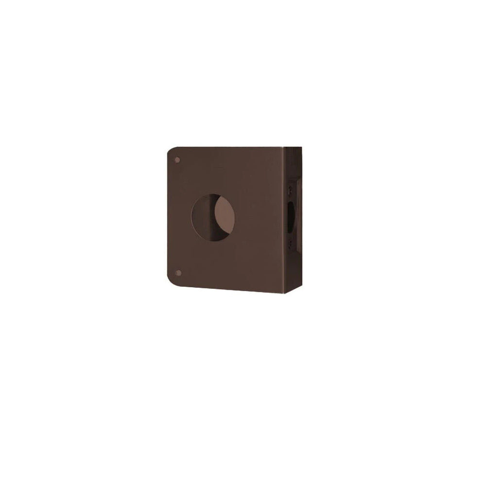 Don-Jo - 5-10B-CW - Wrap Around Plate with 22 Gauge Steel 4 Width and 4.5 Height - 2-3/8 Backset - 10B (Oil Rubbed Bronze Finish-613)