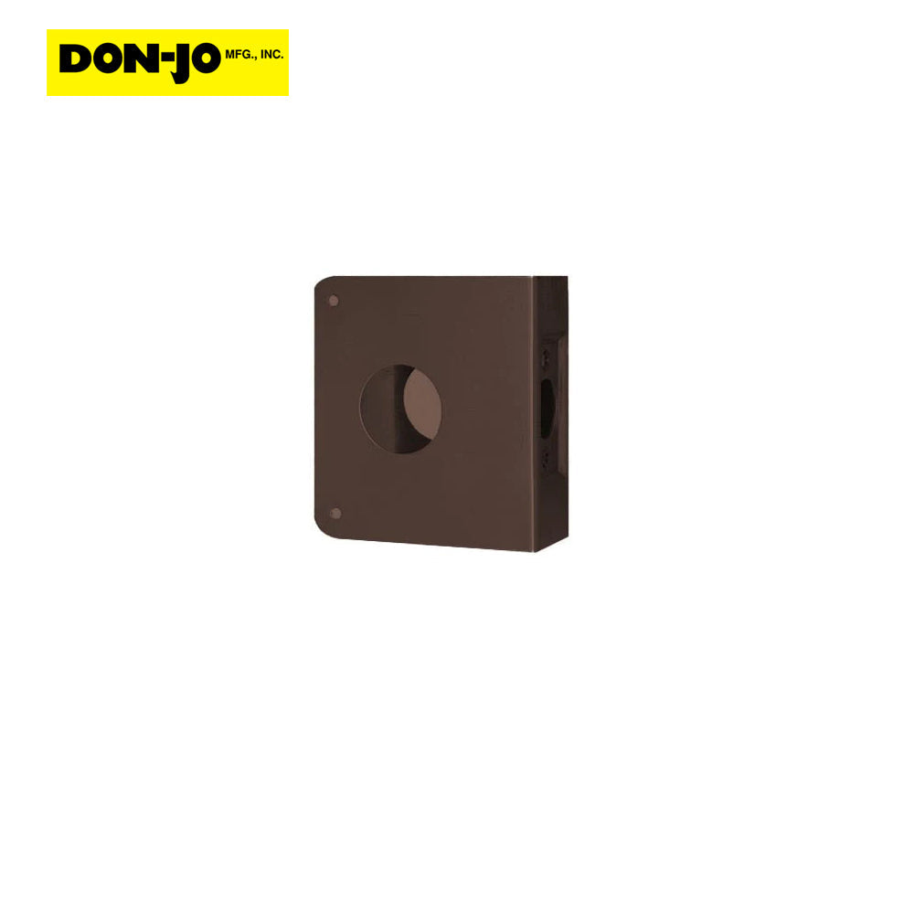 Don-Jo - 5-10B-CW - Wrap Around Plate with 22 Gauge Steel 4 Width and 4.5 Height - 2-3/8 Backset - 10B (Oil Rubbed Bronze Finish-613)