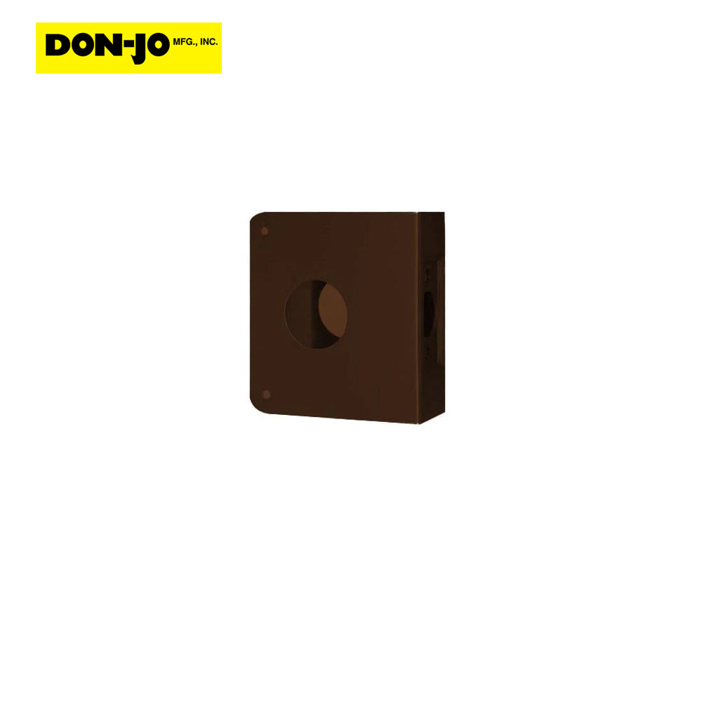 Don-Jo - 5-BZ-CW - Wrap Around Plate with 22 Gauge Steel 4 Width and 4.5 Height - 2-3/8 Backset - BZ (Satin Bronze Finish-612)