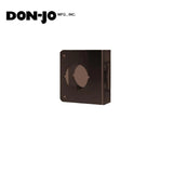 Don-Jo - 51-BZ-CW - Wrap Around Plate 22 Gauge Steel 4 Width and 4-1/2 Height with 2-1/8 Hole for Cylindrical Lock - 2-3/8 Backset - BZ (Satin Bronze Finish-612)