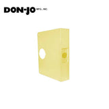 Don-Jo - 55-AB-CW - Wrap Around Plate 22 Gauge Steel 9 Height and 6-1/2 Width with 5 Backset- AB (Satin Brass Finish-609)