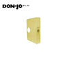 Don-Jo - 55A-PB-CW - Wrap Around Plate 22 Gauge Steel 6-1/2 Width and 9 Height with 2-1/8 Hole for Cylindrical Lock - 2-3/4 Backset - PB (Bright Brass Finish-605)