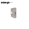 Don-Jo - 55A-S-CW - Wrap Around Plate 22 Gauge Steel 6-1/2 Width and 9 Height with 2-1/8 Hole for Cylindrical Lock - 2-3/4 Backset - S (Satin Stainless Steel Finish-630)