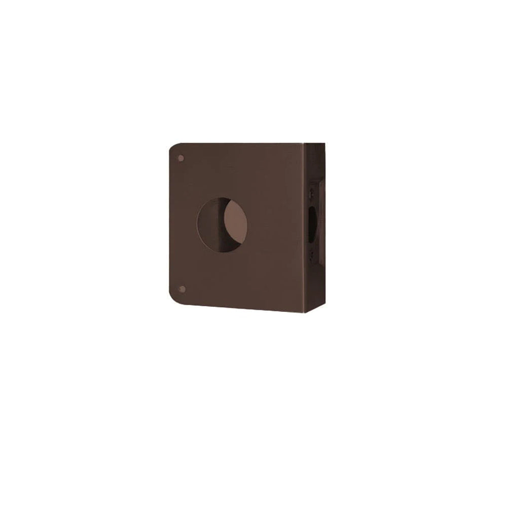 Don-Jo - 6-10B-CW - Wrap Around Plate with 22 Gauge Steel, 4 Width and 4-1/2 Height - 2-3/8 Backset - 10B (Oil Rubbed Bronze Finish-613)