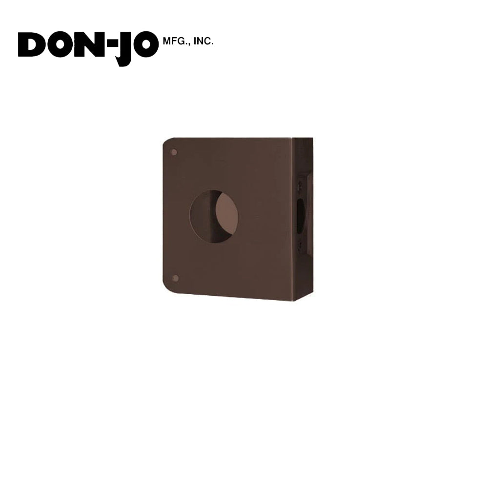 Don-Jo - 6-10B-CW - Wrap Around Plate with 22 Gauge Steel, 4 Width and 4-1/2 Height - 2-3/8 Backset - 10B (Oil Rubbed Bronze Finish-613)