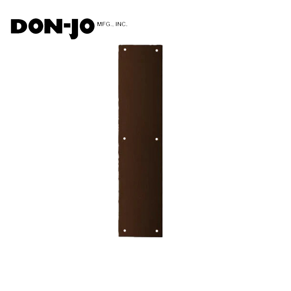 Don-Jo - 70-612 - Push Plate with 3-1/2 Width and 15 Length - 612 (Satin Bronze Finish)