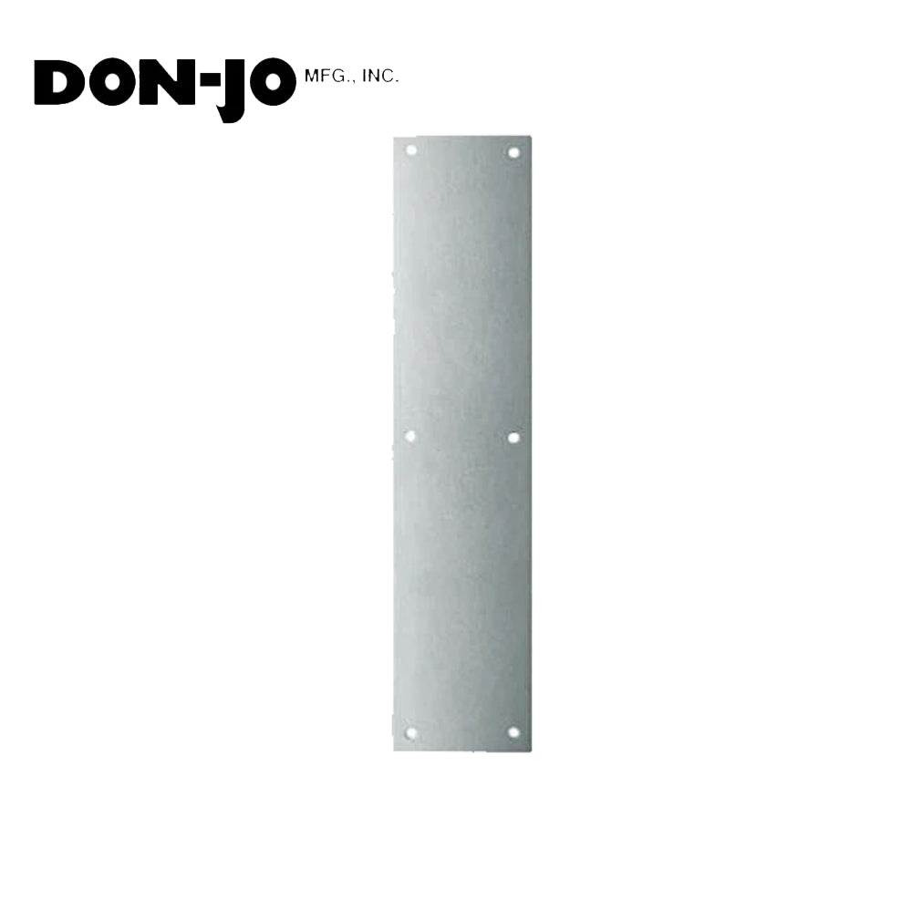 Don-Jo - 70-628 - Push Plate with 3-1/2 Width and 15 Length - 628 (Satin Aluminum Clear Anodized Finish)