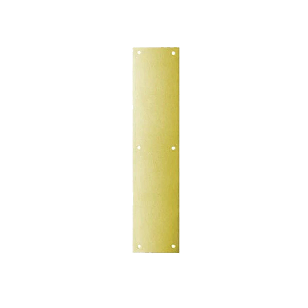 Don-Jo - 71-605 - Push Plate with 16 Length and 4 Width - 605 (Bright Brass Finish)