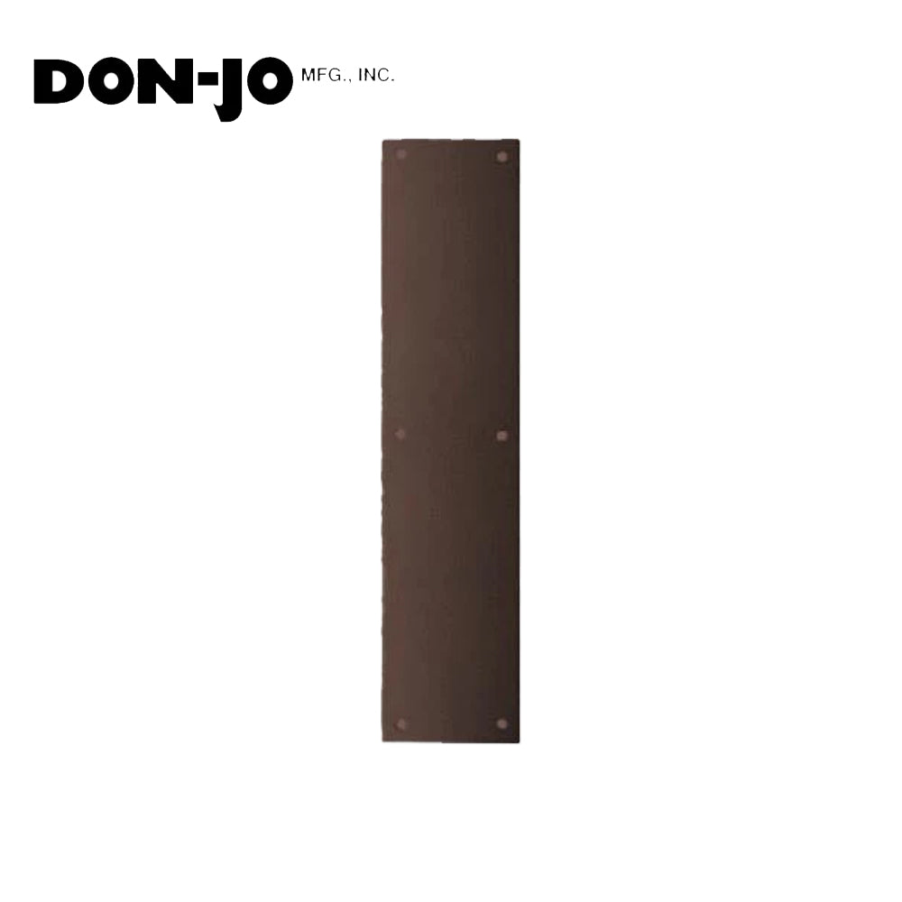 Don-Jo - 71-612 - Push Plate with 16 Length and 4 Width - 612 (Satin Bronze Finish)