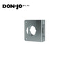 Don-Jo - 71-S-CW - Wrap Around Plate 22 Gauge Steel, 4-1/2 Height and 4-1/4 Width with 2-1/8 Hole for Cylindrical Lock - 2-3/4 Backse - S (Satin Stainless Steel Finish-630)