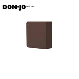 Don-Jo - 80-10B-CW - Wrap Around Cover Plate 22 Gauge Steel 4-1/4 Width and 4-1/2 Height Blank with Trim Screws - 10B (Oil Rubbed Bronze Finish-613)