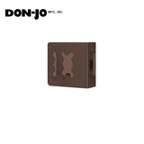 Don-Jo - 81-10B-2-CW - Wrap Around Plate 22 Gauge Steel 4-3/4Width and 9 Height with 2-1/8 Hole for Cylindrical Lever Lock - 2-3/4 Backset - 10B (Oil Rubbed Bronze Finish-613)