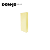 Don-Jo - 90-AB-CW - Wrap Around Plate 22 Gauge Steel 12 Height and 5 Width - AB (Satin Brass Finish-609)